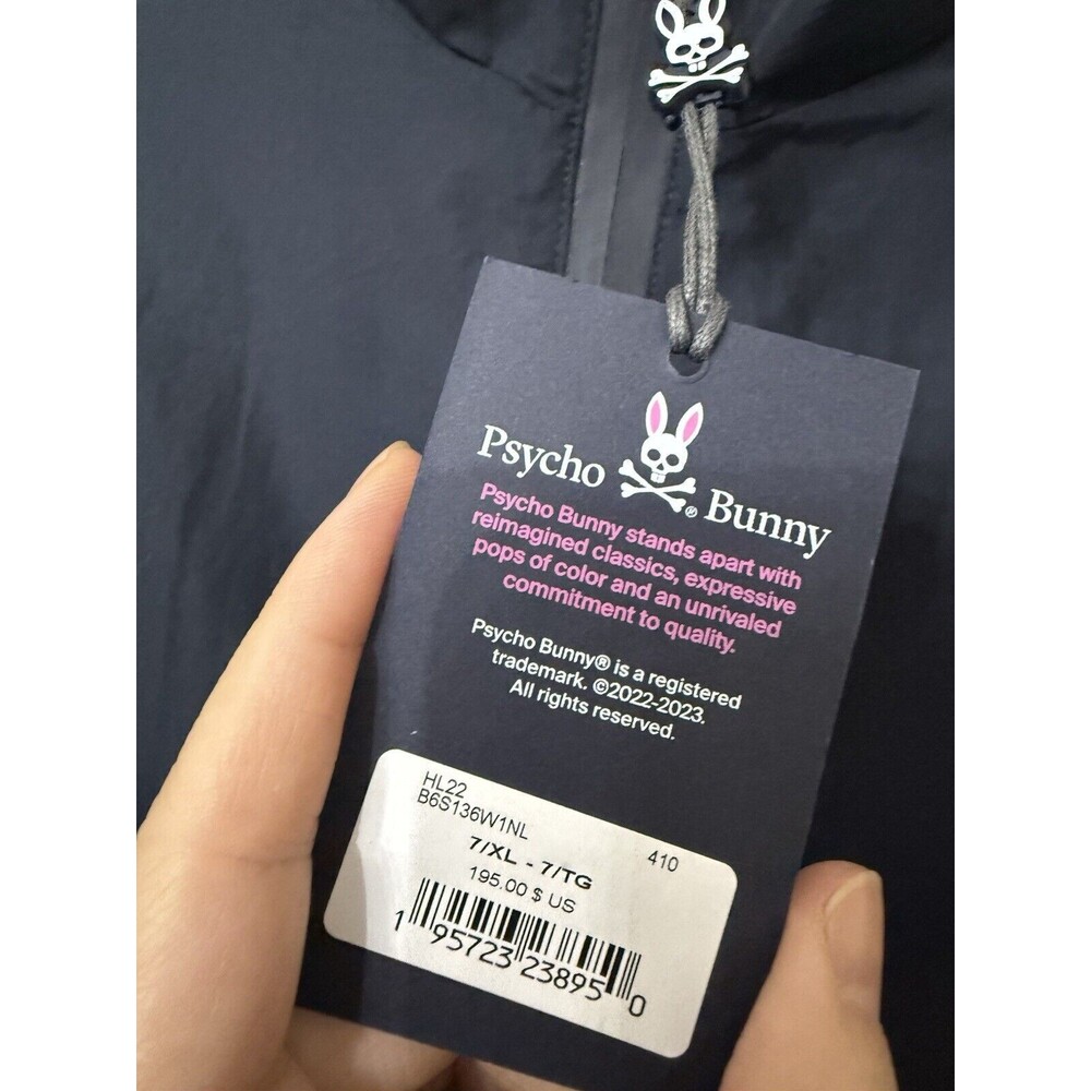 Psycho Bunny Mens size 7/XL Lowick Sport Full Zip Jacket color blocked NWT $195 - Picture 4 of 13